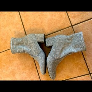 Sparkly Silver booties
